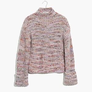 Madewell NWOT Rayner Mock Neck Sweater Marled Orchid Size Small